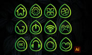 I will create a custom hand drawn icons set